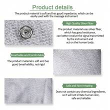 1双中国工厂银纤维TENS EMS电极按摩手套配件适用于身体按摩脉冲机 - 1Pair Gloves - 查看 7