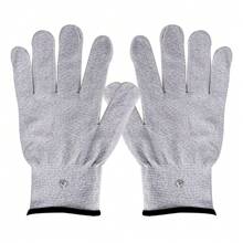 1双中国工厂银纤维TENS EMS电极按摩手套配件适用于身体按摩脉冲机 - 1Pair Gloves - 查看 8