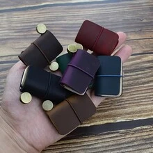 1 件復古口袋皮革筆記本,精美迷你皮革封面日記本 32 張