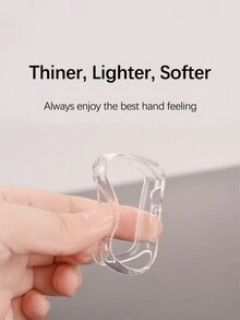 Smart Watch Case Compatible With Apple Watch 38mm 40mm 41mm 42mm 44mm 45mm, Clear TPU All Around Anti-Fall Bumper Protective Case Cover For  Series - Black - View 7