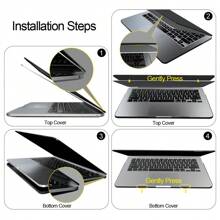 五合一兼容 Macbook Air 13.6 英寸 M2 保护壳 2022 2023 型号 A2681 配备 13.6 英寸 Retina 显示屏和触控 ID、水晶透明硬壳、键盘盖、抛光布和 OTG 适配器、金色性感美女 - Transparent Clear Shell Gold Sexy Beauty - 查看 9