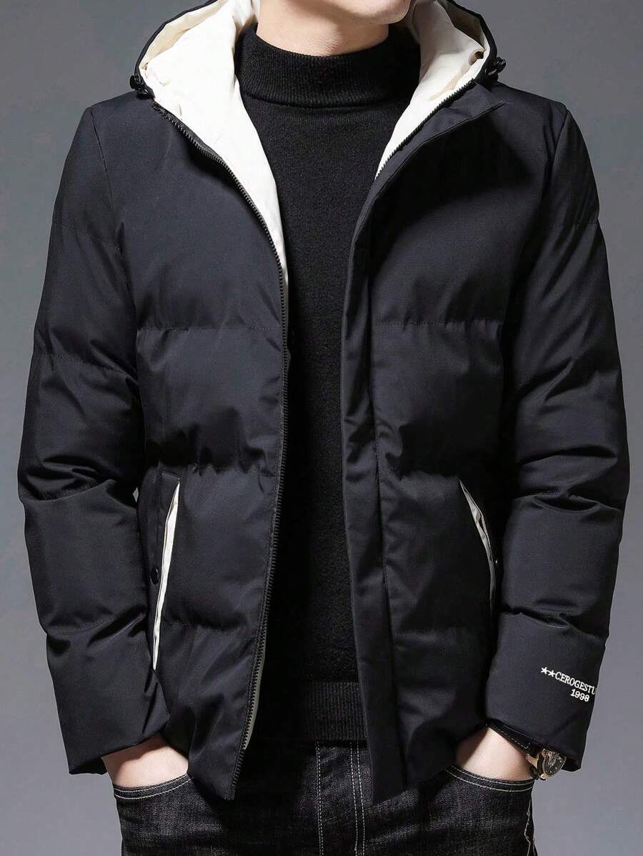 Men's Thickened Coat, Versatile And Fashionable Outerwear Gym Clothes Men