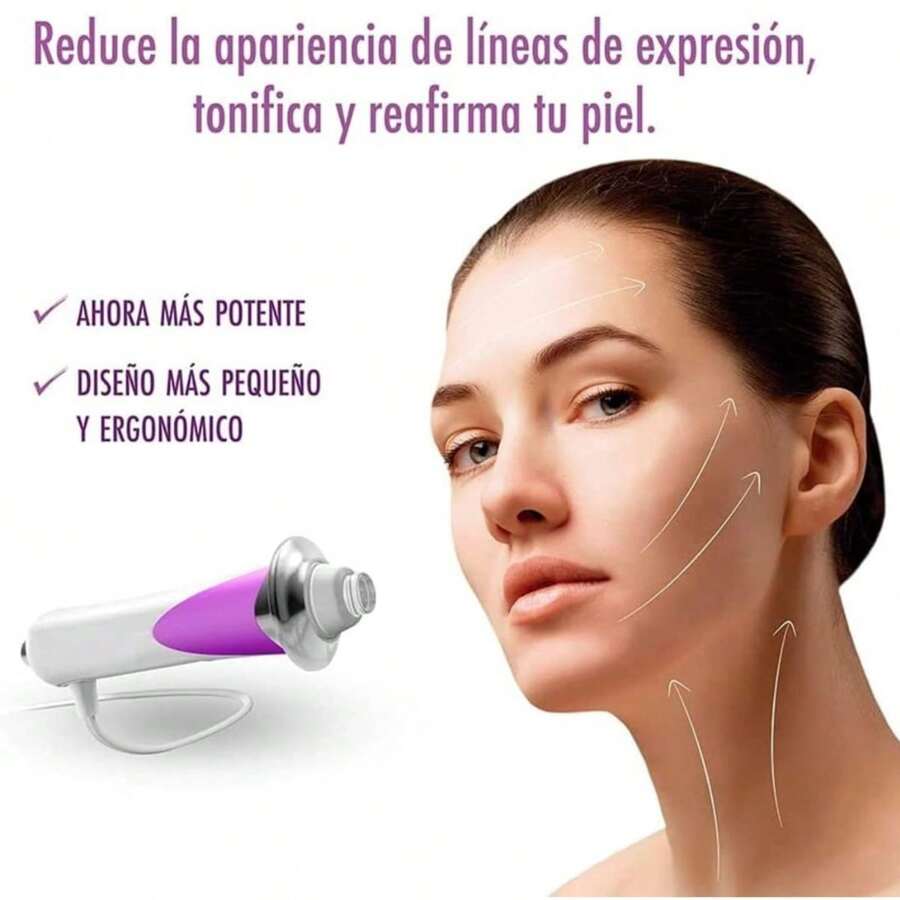 Máquina de Radiofrecuencia Facial Anti Arrugas, Portátil Reafirmante, Rejuvenecimiento Facial, Tratamiento de Radio Frecuencia Facial en el hogar. Dispositivo - Morado - Ver 1