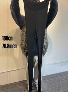 Women's White Opaque Tights, Thermal Lined For Winter, Non-Fleece For Spring/Fall, Warm Leggings For Outerwear - White - View 6