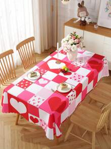 Waterproof And Oilproof Modern Simple Digital Printed Rectangle Tablecloth, Perfect For Festivals, Parties, Scene Decoration, Indoor And Outdoor Home Decor, Dining Table Cover - Multicolor - View 5