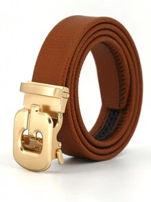 1 條男士腰帶,附字母 G 扣,採用特殊材質製成,寒冷冬季柔軟,適合商務、休閒、戶外穿著,多種顏色組合可供選擇 - 彩色 - 查看 21