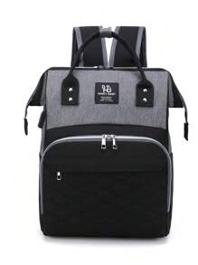 1 Piece Changing Bag New Multifunctional Backpack  Large Capacity Bao Mom Handbag Is Suitable For Daily Use - Black - View 1