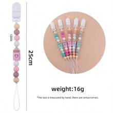 1pc Creative Cartoon Milk Bottle Shaped Plastic Clip With Silicone Beads To Prevent Chain Falling Off, Perfect For Children's Art And Crafts Diy Jewelry Making - Green - View 6