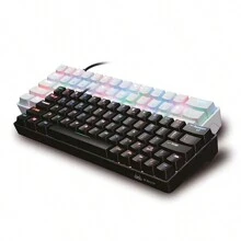 Teclado Mecanico Gamer 60% Para Games Pc Com Led Rgb Abnt2 Switch Blue Kp100 - Preto - Visão 1
