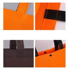 1入組具有熱壓和3D設計的無紡購物袋 - 多色隨機出貨 - 查看 4