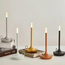 1入可充電led無線桌燈 - 帶有usb充電口的觸控桌燈,適用於卧室,餐廳,酒吧和學習閱讀！ - 金色 - 查看 3