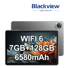 Blackview Tablet Android 12 Tab 8 WiFi Tablets 10.1 Inch 7GB(4+3 Expand) RAM+128GB/1TB ROM Quad Core Processor 6580mAh 1280*800 HD+IPS Display 13MP+8MP Daul Camera WiFi 6 BT 5.0 GMS Gray - 灰色 - 查看 1