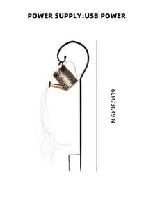 1入組利用太陽能的鐵製中空地墊式水桶燈,搭配36支60cm暖白銀絲線燈和1支高亮度暖白色燈,照明時間約8-10小時。適用於戶外庭院裝飾、家庭聚會、花園、草坪、景觀照明等。 - 黃色 - 查看 9