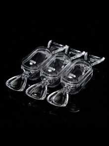 20pcs Hollow Candy Boxes, Mini Candy Shaped Creative Boxes, Happy Party, Christmas, Open Transparent Plastic Candy Box - Clear - View 6
