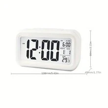 Alarm Clock For Student, Silent Bedside Simple Creative Multifunctional Office Attendance Alarm Clock, Luminous Alarm Clock For Home, Office, School Use 3pcs AAA Batteries Powered (Not Included) - Multicolor - View 11
