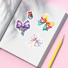 50入組/包彩色蝴蝶結防水塗鴉貼紙,適用於筆記型電腦、手機、吉他、滑板、水瓶、擋泥板、頭盔、雪板、行李箱、冰箱、門窗裝飾 - 彩色 - 查看 4
