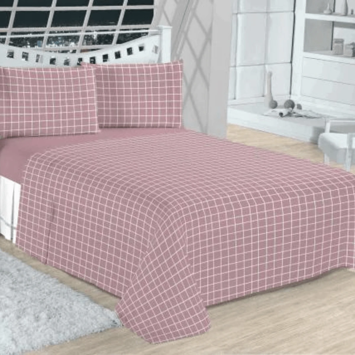 Sheet Sets With Pillowcases - Màu hồng gỉ - Xem 1