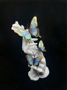 1 套 12 件 3D 金属蝴蝶贴纸，适用于婚礼、节日、生日派对装饰、贴纸、墙贴花、家居装饰乙烯基贴花、春季装饰品，让您的家焕然一新，节日装饰贴纸礼物毕业 - 彩色 - 查看 4