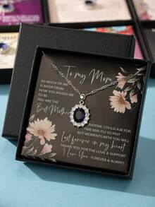 1 Pc Fashion Gorgeous Ladies Water Drop Pendant Necklace For Gifts - Multicolor - View 10