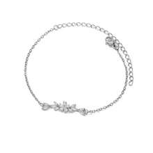 Bracelet fleurs élégant pour femmes et filles, charme bohème, couleur or, en acier inoxydable. Bijoux de luxe, cadeau de la Saint-Valentin