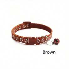 6pcs Random Quick Release Dog Collar With Bell - Cute Printed Pet Collar For Cats And Kittens - AdjuStable - Multicolor - View 3