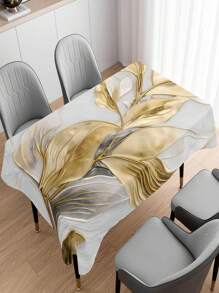 1入組大理石紋理圖案印花桌布 - 多彩色 - 查看 1