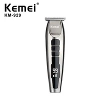 Kemei Km-929 Professional Hair Clipper With Led Display And Lcd Screen - Silver - View 3
