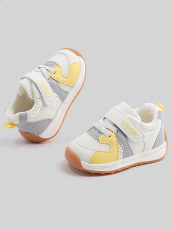 春秋新款1-4岁软底防滑男童女童婴幼儿鞋网眼透气时尚婴儿鞋