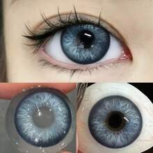 14.40mm更大的耀眼視野柔軟隱形眼鏡,用於factor系列年拋式隱形眼鏡 - 藍色 - 查看 7