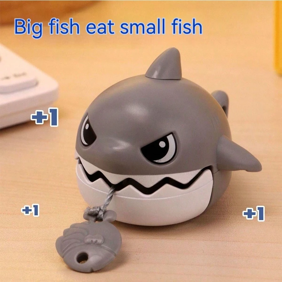 1pc Pull Shark Cartoon Keychain Toy, Funny Keyring Or Gift For Friends - Multicolor - View 1