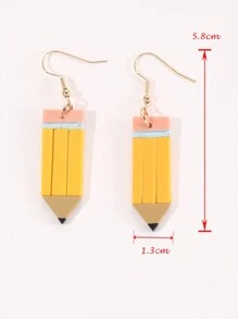 Pencil Drop Earrings - Multicolor - View 12