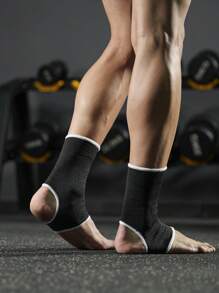 VBOSI 1 Pair Unisex Ankle Support Sleeve, Suitable For Running, Basketball, Fitness And Other Sports - Black - View 3
