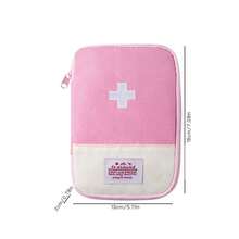 Bolsa Médica Portátil Para Almacenamiento De Medicamentos, Bolsa Para Botiquín De Primeros Auxilios Para Viajes Y Emergencias, 1 Ud. - Rosa - Ver 4