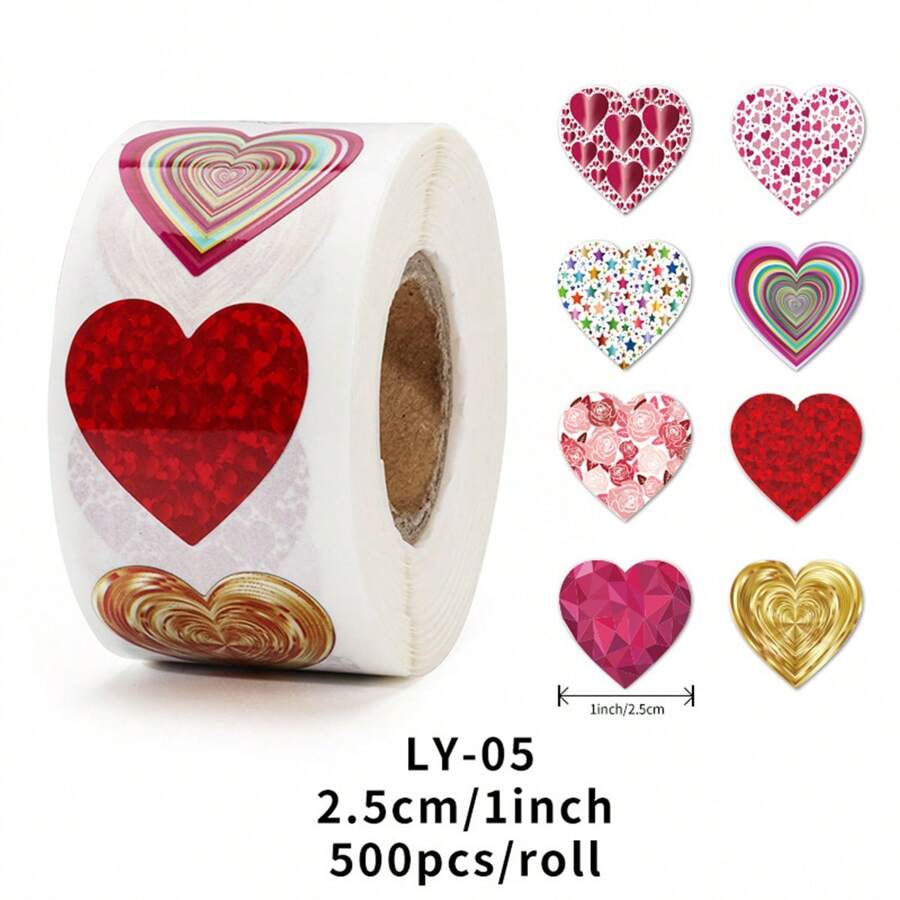 Festival Waterproof Heart Shaped Stickers For Seal And Decoration,Sea Lion,Sticket,Sticker Sets,Heart Stickers,Stickers,Stickers Set