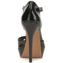 Jessica Simpson Sandalias de tacón para mujer - patente negra - Ver 2