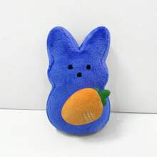 复活节兔子毛绒玩具 卡通兔子玩具 柔软填充动物玩具 家居装饰 可爱兔子礼物 - 藍色 - 查看 2