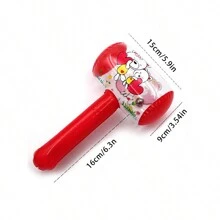 5 piezas Martillo inflable con campana - Divertido juguete de martillo de aire para fiestas y días de playa (color aleatorio) - Multicolor - Ver 5
