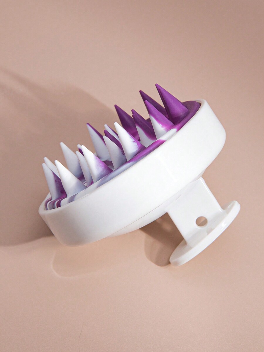 1 Peça Escova de Massagem de Silicone com Textura de Mármore, Escova de