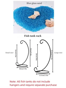 1 件透明玻璃懸掛魚缸,鬥魚用,微型景觀生態瓶,桌面水耕迷你花瓶。多種款式可選 - 無色 - 查看 11