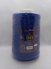Barbante B&B com 1 kg Fio 6 - Azul Royal - Visão 1