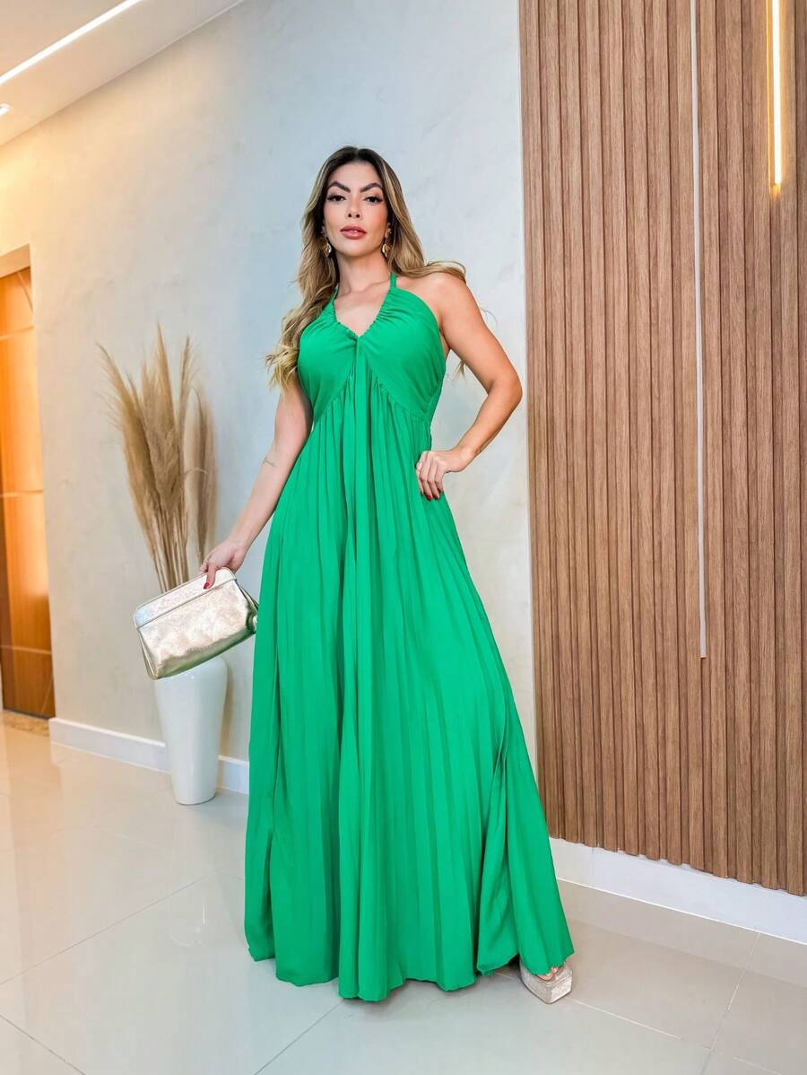 Women Dresses - màu xanh lá - Xem 1