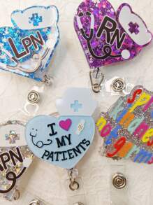 Bác sĩ & Y tá Huy hiệu & Hình trái tim Y tá Mũ lưỡi trai Khóa , Tuyệt vời Qủa tặng Hoặc Mặc hàng ngày Đối với Y khoa Nhân viên - Nhiều màu - Xem 3