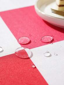 Waterproof And Oilproof Modern Simple Digital Printed Rectangle Tablecloth, Perfect For Festivals, Parties, Scene Decoration, Indoor And Outdoor Home Decor, Dining Table Cover - Multicolor - View 7