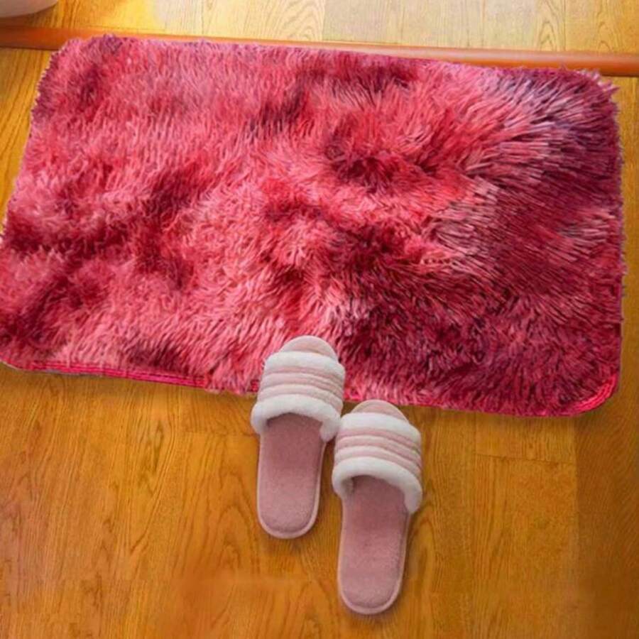 Decorative Rug, Plush Rug - Hot Pink - View 1