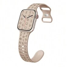 Sport Silicone Alphabet Strap Universal Watch Band [New Version] Compatible With Apple Watch S1-S9 - 42/44/45(L) - View 8