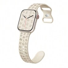 Sport Silicone Alphabet Strap Universal Watch Band [New Version] Compatible With Apple Watch S1-S9 - 42/44/45(L) - View 2