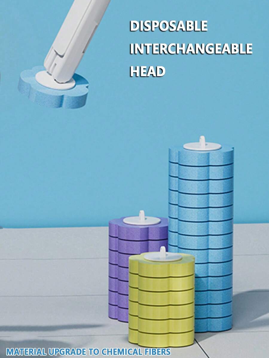 8 件海洋香味马桶刷头采用优质化纤制成 - 8個裝海洋香刷頭 - 查看 1