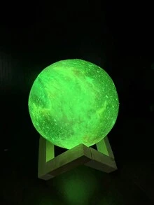 7 色月亮和星空 3d 燈浪漫裝飾小夜燈,特殊月亮球小夜燈家居裝飾生日禮物 - 7色 - 查看 7