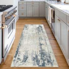 Famibay Carpet Runners For Hallways Non Slip Kitchen Runner Rugs Washable Carpet Floor Mat For Hallway Entryway Kitchen Laundry Room Living Room - Blue - View 6