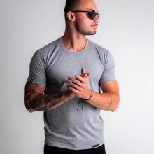 Men T-Shirts - 灰色 - 查看 2